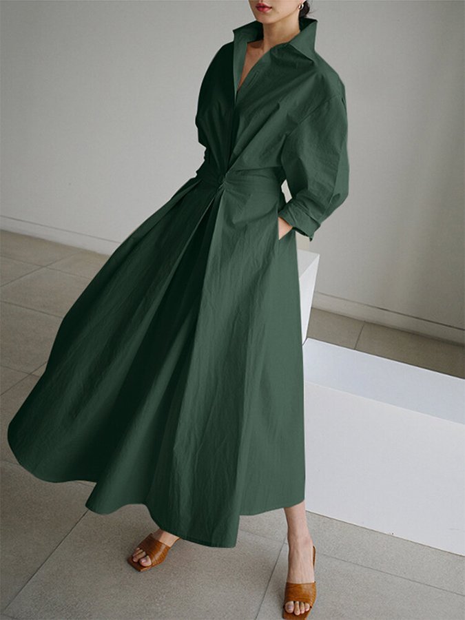 A-Lijn Vintage-Inspirerende Jurk voor Dames | Lirene