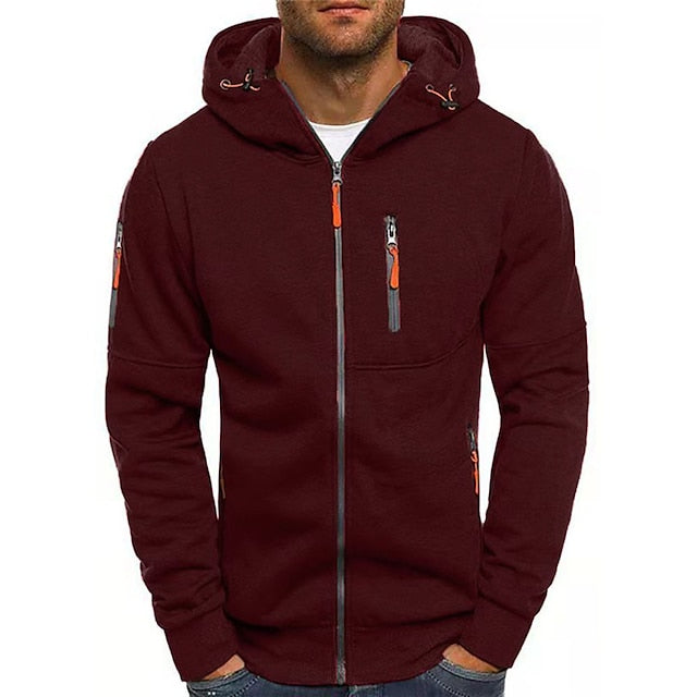 Comfortabele Hoodie voor Mannen | Noah Wijnrood