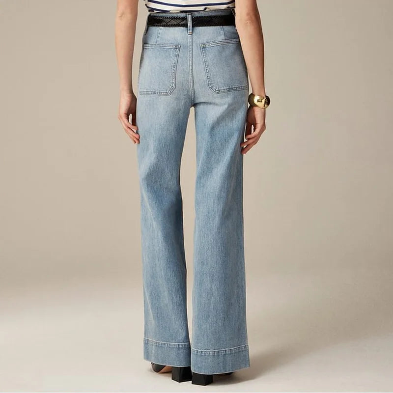 Denim Rechte Pijpen Broek Voor Dames | Jillian