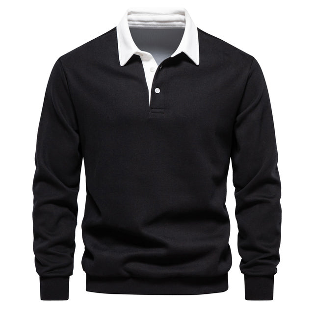 Elegante Polo met Lange Mouwen voor Heren | Nyxio