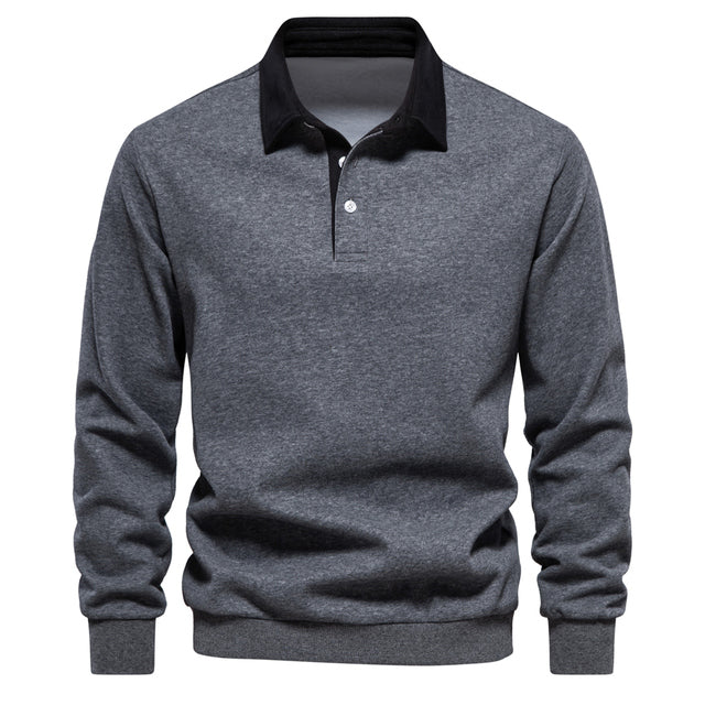 Elegante Polo met Lange Mouwen voor Heren | Nyxio