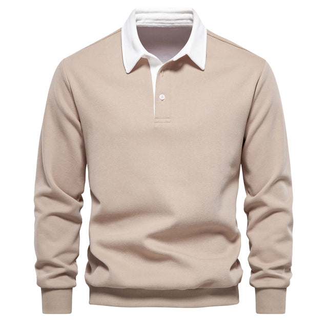 Elegante Polo met Lange Mouwen voor Heren | Nyxio