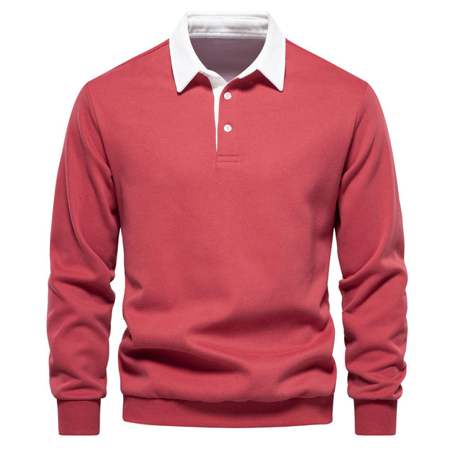 Elegante Polo met Lange Mouwen voor Heren | Nyxio
