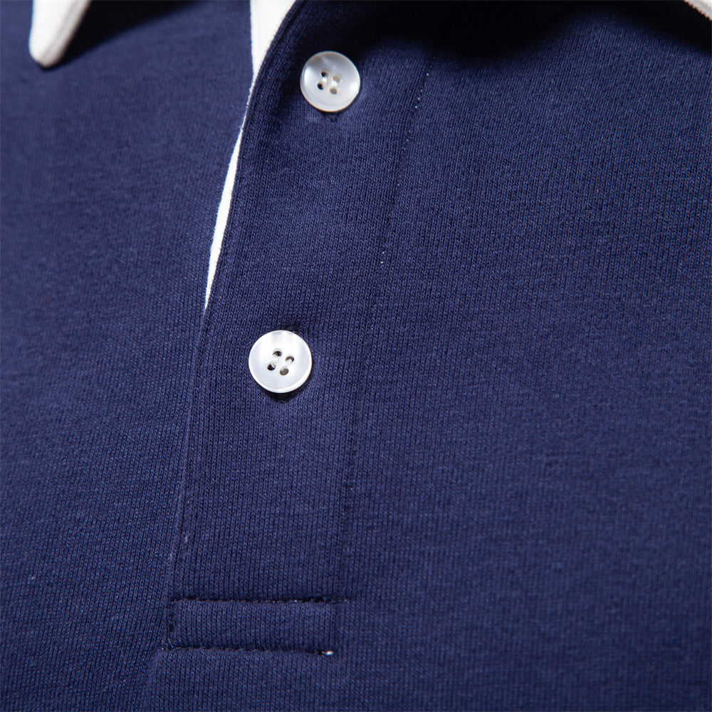 Elegante Polo met Lange Mouwen voor Heren | Nyxio