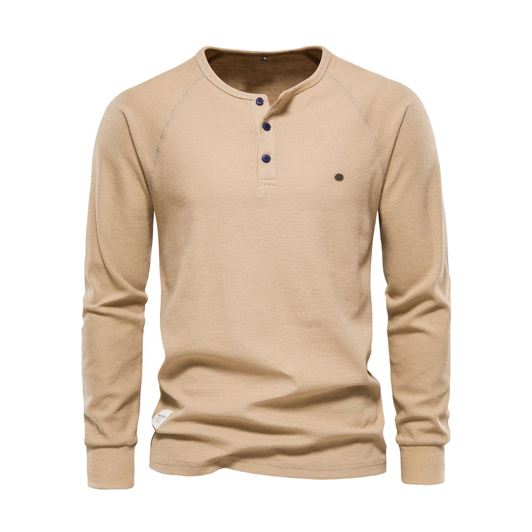 Heren Shirt met Lange Mouwen en Ronde Hals | NovaForma