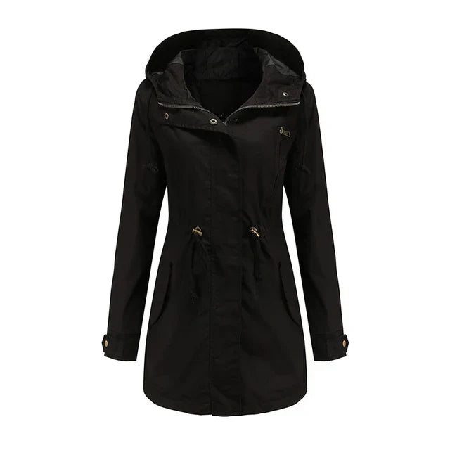 Hooded Jacket voor Dames | Emilia Zwart