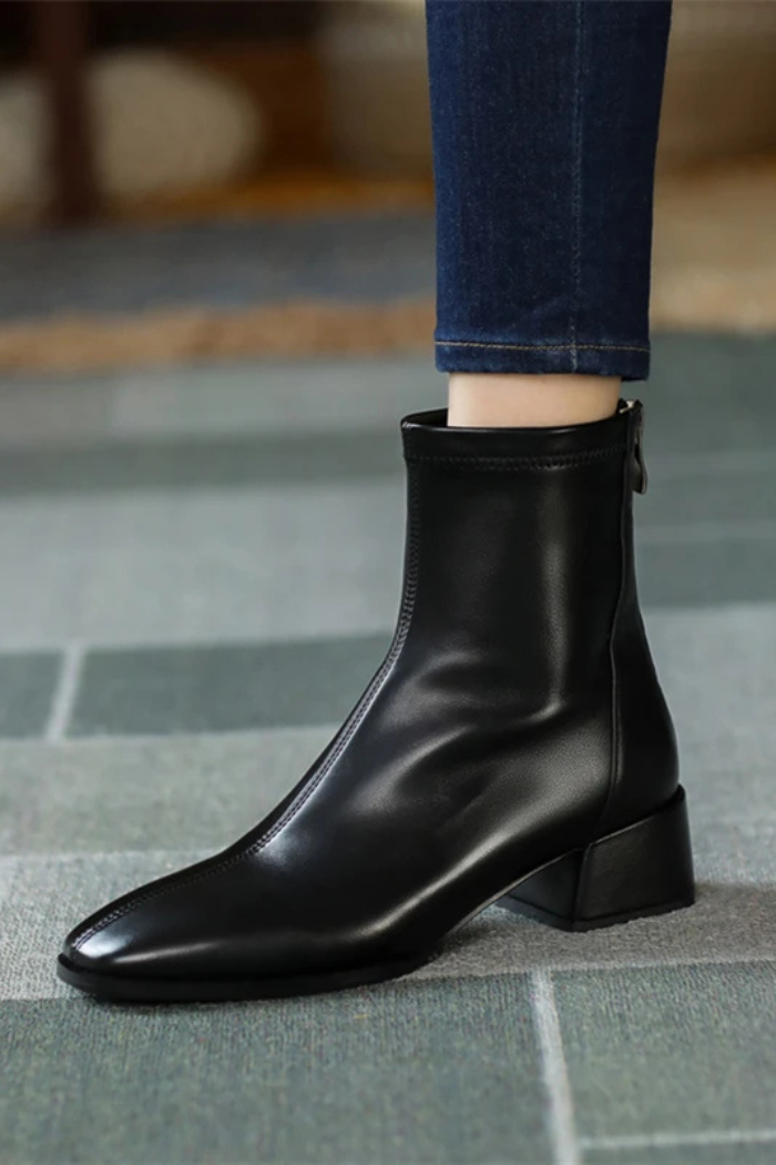 Leren Laarzen Met Stijlvol Design Voor Dames | Mila