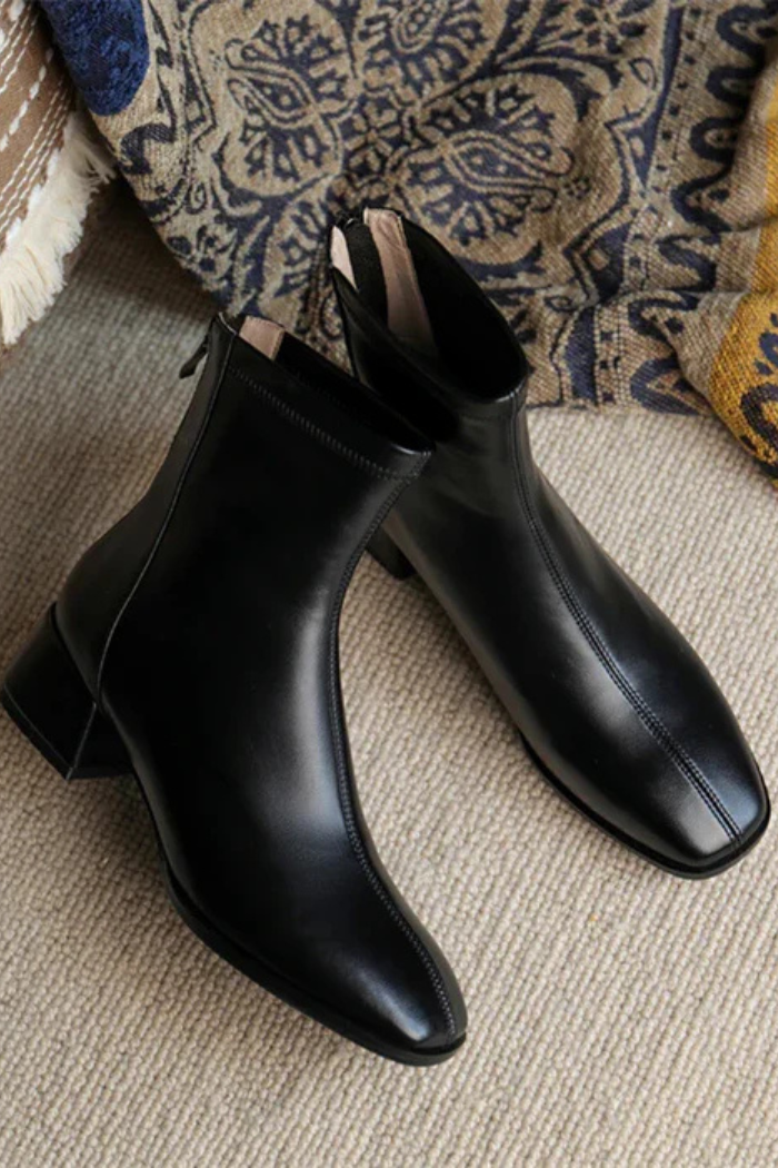 Leren Laarzen Met Stijlvol Design Voor Dames | Mila