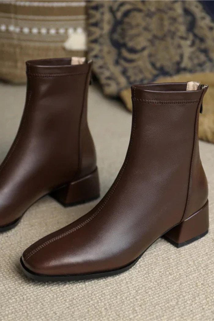 Leren Laarzen Met Stijlvol Design Voor Dames | Mila