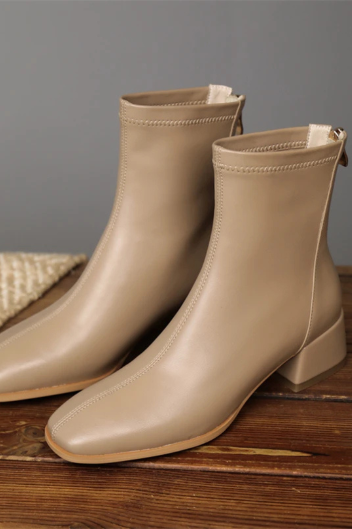 Leren Laarzen Met Stijlvol Design Voor Dames | Mila