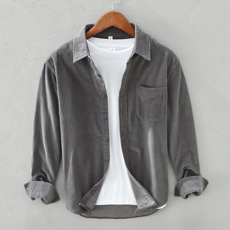 Retro Corduroy Overhemd voor Heren | Zyrus