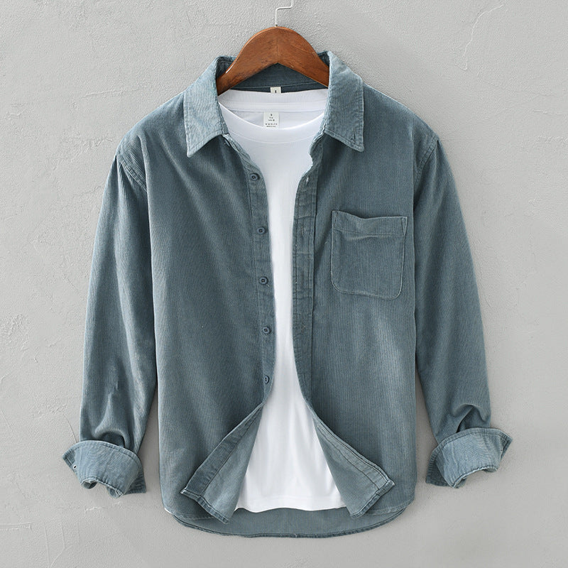 Retro Corduroy Overhemd voor Heren | Zyrus