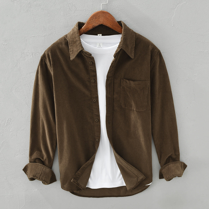 Retro Corduroy Overhemd voor Heren | Zyrus