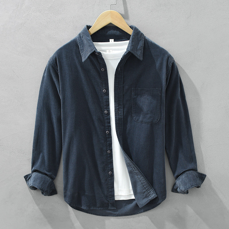 Retro Corduroy Overhemd voor Heren | Zyrus