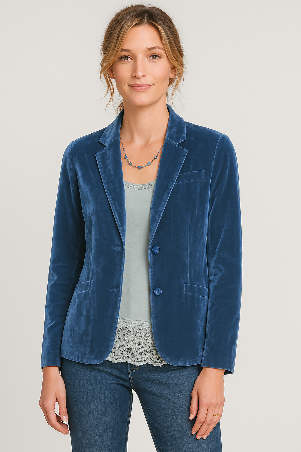 Slim-Fit Blazer Met Enkele Rij Knopen Voor Dames | Noella