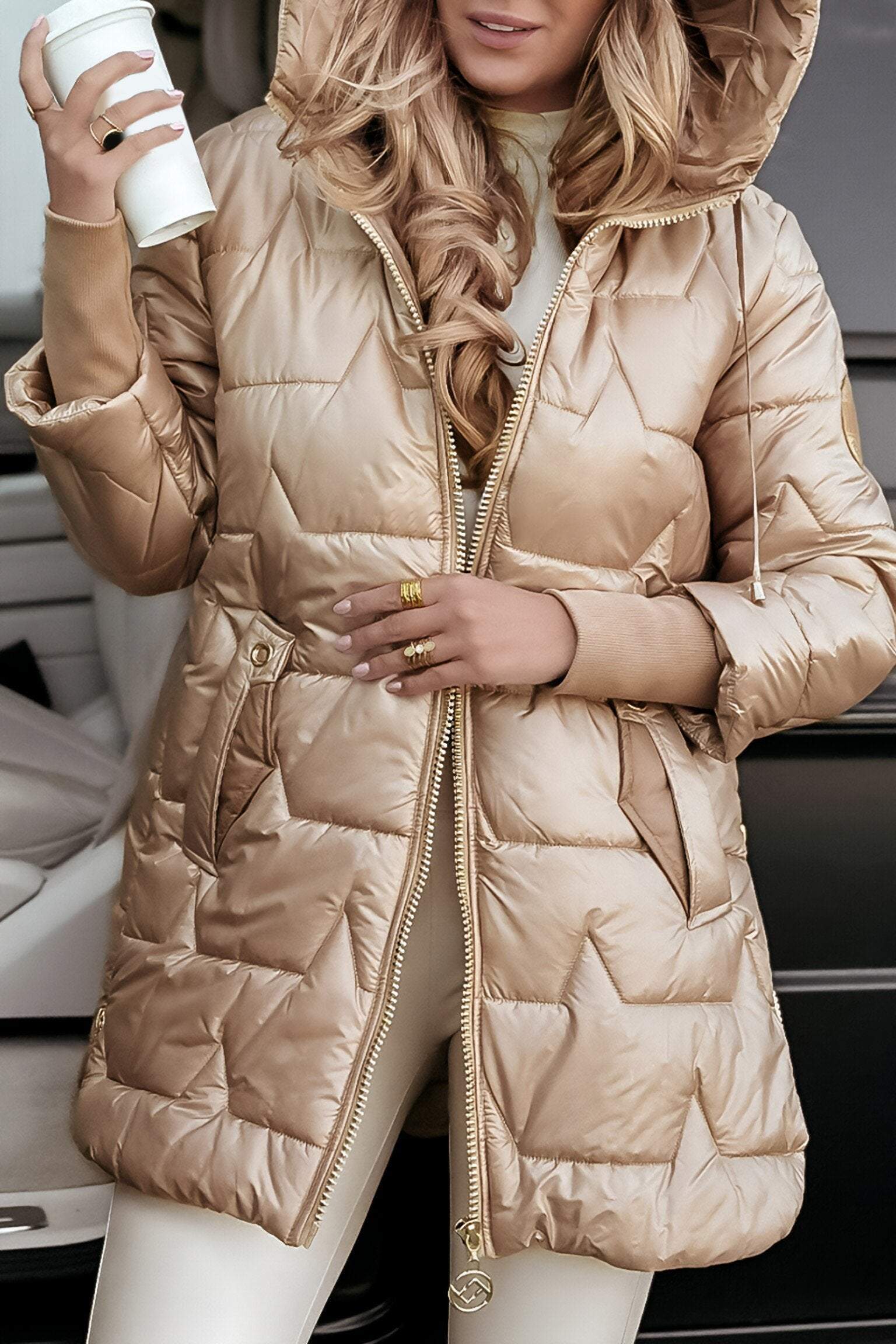 Warme Winterjas Met Capuchon For Women | Liora