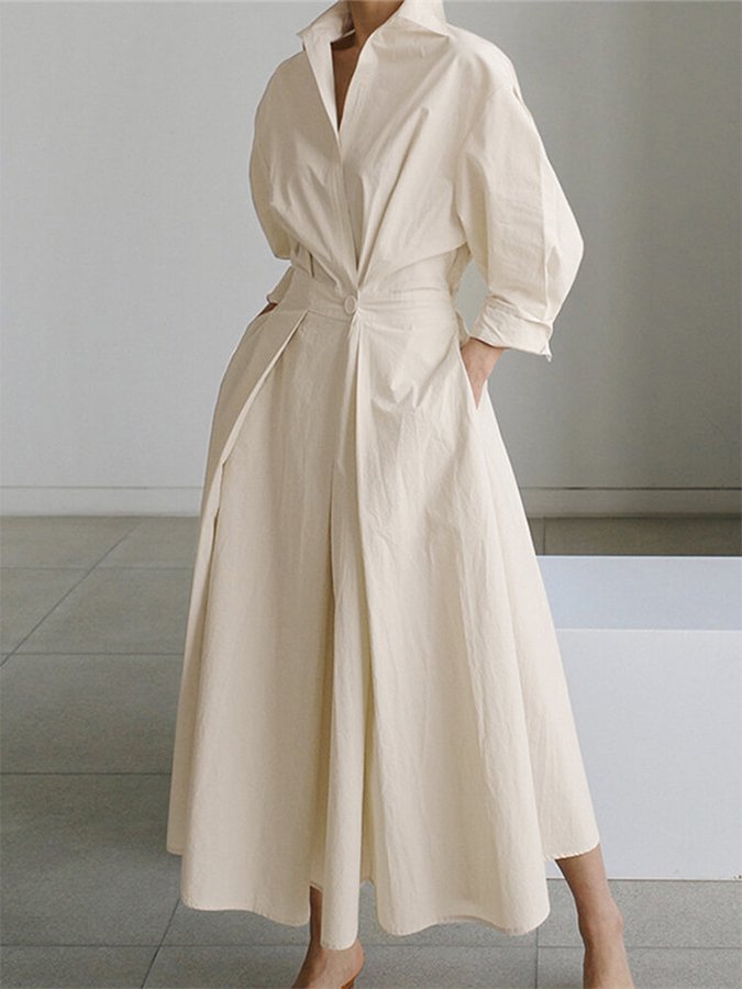 A-Lijn Vintage-Inspirerende Jurk voor Dames | Lirene