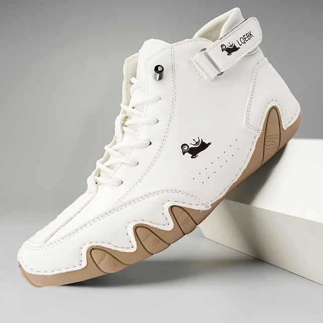 Antislip Blotevoetschoenen Echt Leer Voor Heren | Jorven Wit