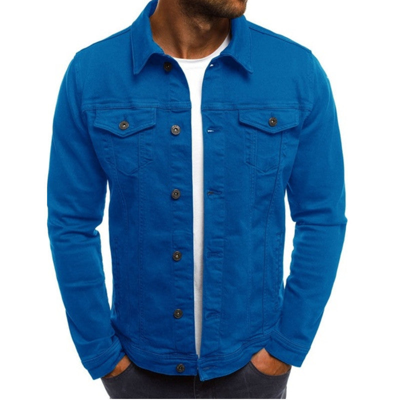 Casual Denim Jack Voor Heren | Jorven Blauw