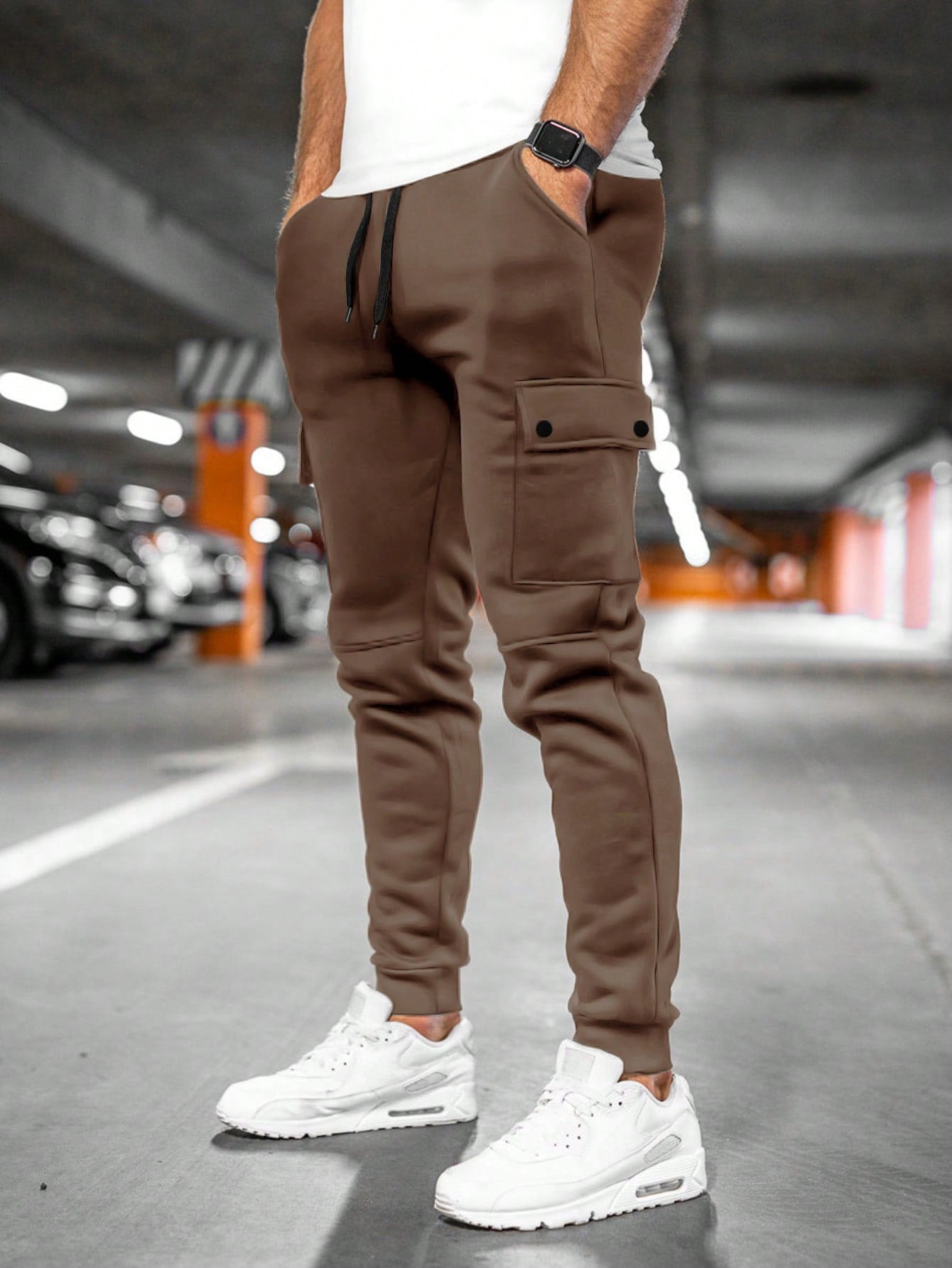 Cropped Joggingbroek Comfortabel Voor Mannen | Jaxen Koffie