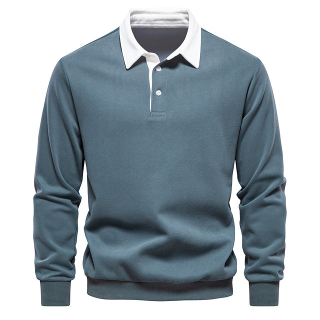 Elegante Polo met Lange Mouwen voor Heren | Nyxio