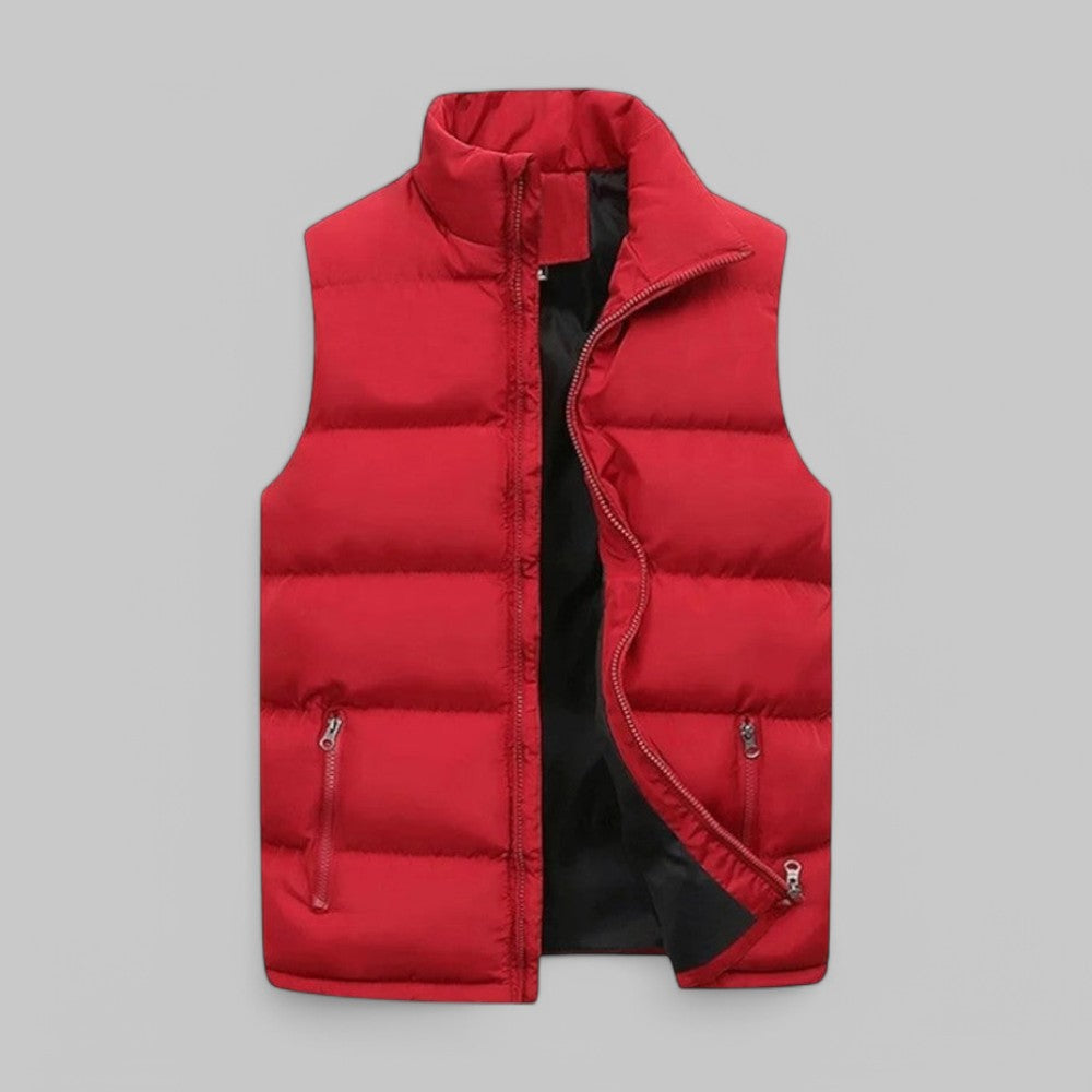 Gewatteerd Gilet Voor Heren | Joem Rood