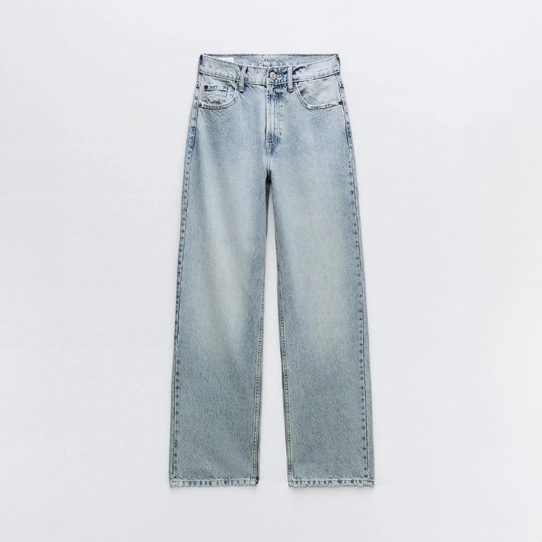 High-Waist Gerafelde Patchwork Jeans voor Dames | Olivia