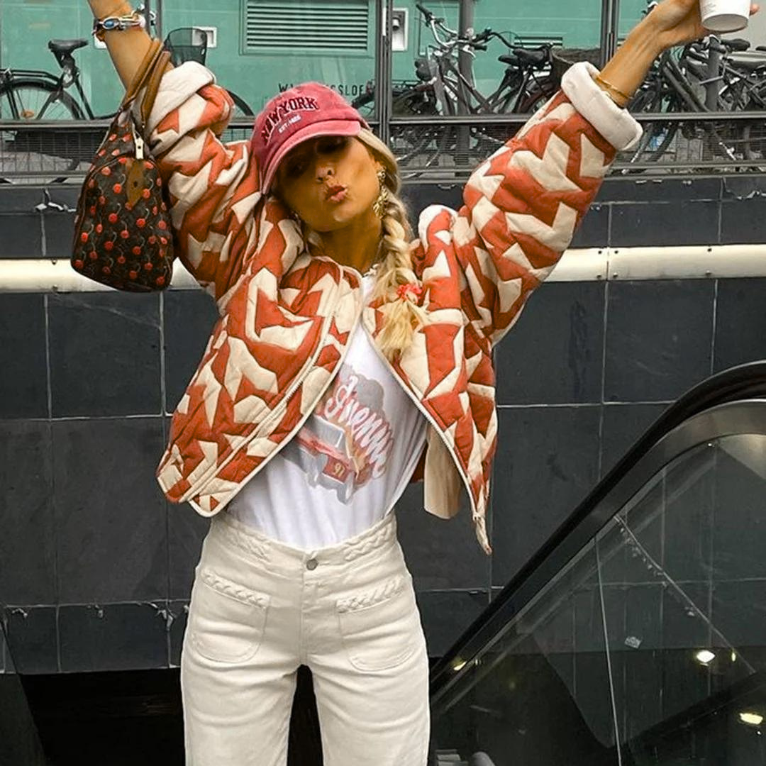 Kleurige Jas Elegante Stijl Voor Vrouwen | Selina