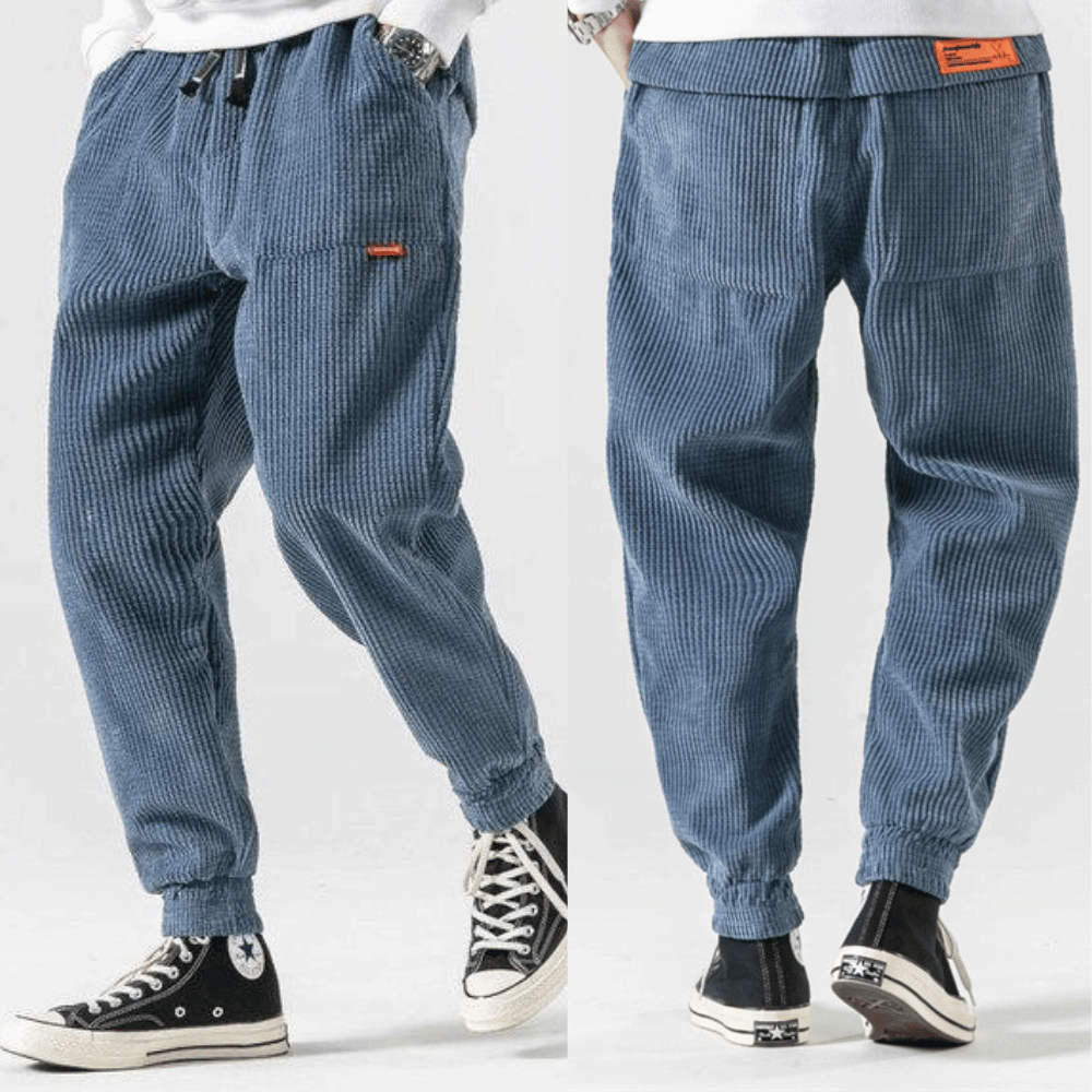 Losse Corduroy Broek voor Heren | Faleno