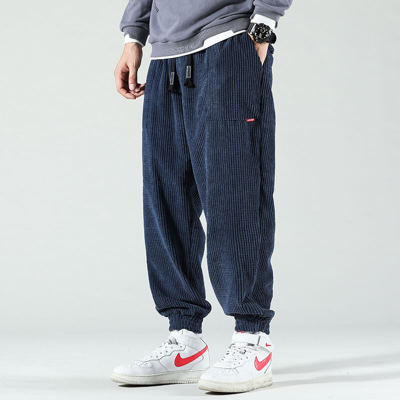 Losse Corduroy Broek voor Heren | Faleno