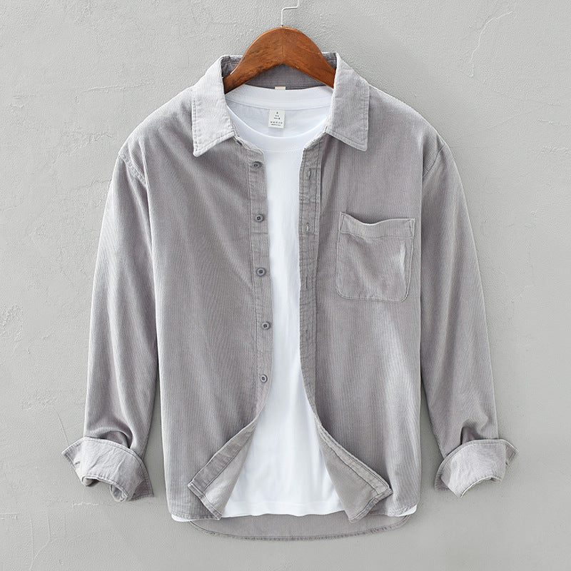Retro Corduroy Overhemd voor Heren | Zyrus