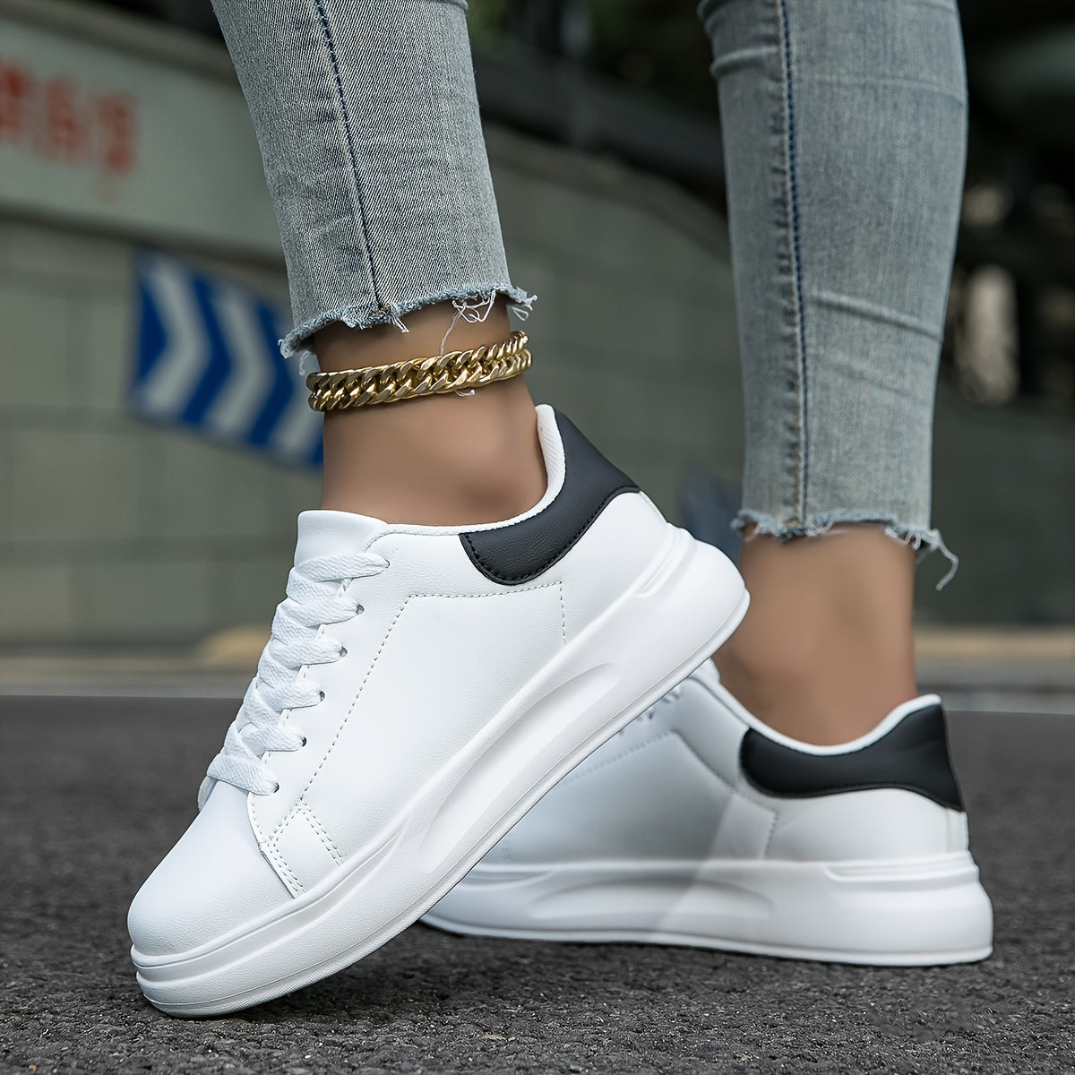 Witte Lederen Sneakers voor Dames | Lotte