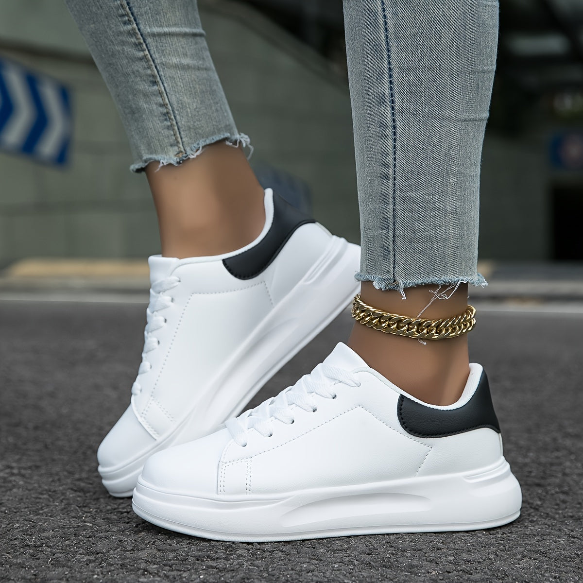 Witte Lederen Sneakers voor Dames | Lotte